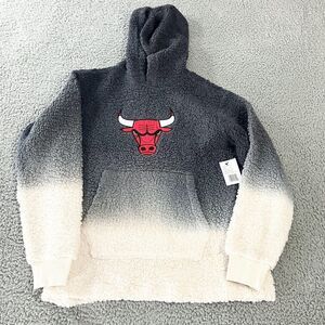 Chicago Bulls G III 4Her Jacket‎ Womens Medium Sherpa Logo Pockets Hooded New